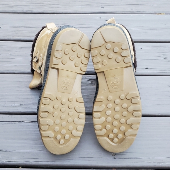 Vintage 90s Sorel Badger Leather Winter Snow Duck Boots Waterproof Wool Liner 10 - Picture 6 of 8